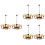 6Stk Lampe Metall Romantisch Warm Puppenhaus 8