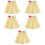 5St Comfortabele Beige Hula Skirts Decor En Hawaii Performance 7