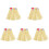 5St Comfortabele Beige Hula Skirts Decor En Hawaii Performance 2