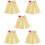 5St Comfortabele Beige Hula Skirts Decor En Hawaii Performance 8