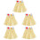 5St Comfortabele Beige Hula Skirts Decor En Hawaii Performance 6