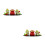 2Sets Resin Mini Beeld Auto Dashboard Decor Kleurige Set 5
