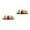 2Sets Resin Mini Beeld Auto Dashboard Decor Kleurige Set 9