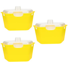 6St Plastic Gele Kiemplaten, Capaciteit, Praktisch Voor Thuis