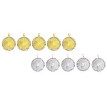 20St DIY Sieraden Maakset Met Metalen Hangertjes En Kristal Accenten
