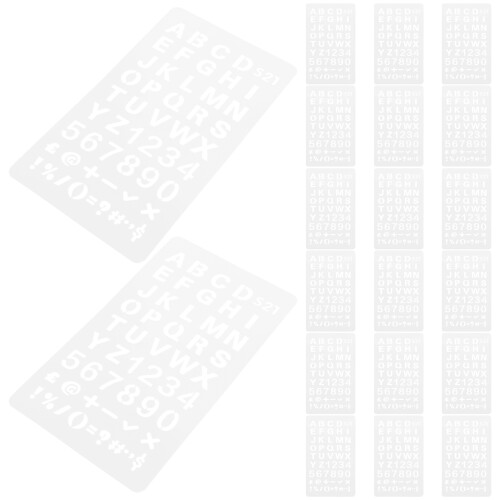 100St Herbruikbare Plastic Lettersjablonen Voor Journal En Scrapbook 2