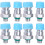 8St Auto Airslang Snelkoppeling R134a - Aluminium 7