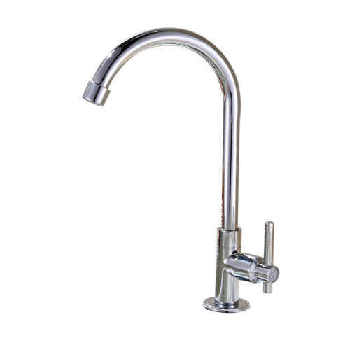 2Pz Rubinetto Acqua Verticale Argento Moderno Per Lavabo Cucina