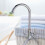 2Pz Rubinetto Acqua Verticale Argento Moderno Per Lavabo Cucina 9