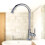 2Pz Rubinetto Acqua Verticale Argento Moderno Per Lavabo Cucina 8