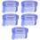 5St Plastic Beugel Bewaar Case Compact Voor Op Reis 9