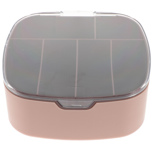 2Pz Contenitore Per Cavi Rosa Con Scomparti Organizer Per Scrivania