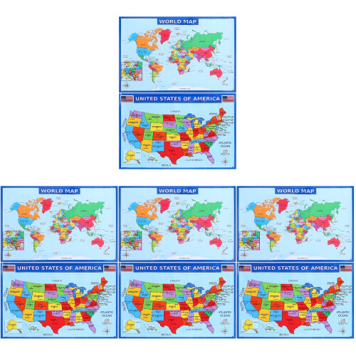 4Set Mappa America Per Materiale Uv Studio Misti 2