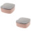 2Pz Contenitore Per Cavi Rosa Con Scomparti Organizer Per Scrivania 6