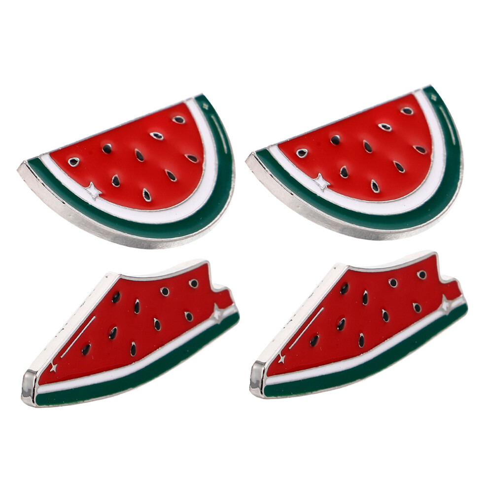 20Szt Czerwony Broszka Arbuz Emaliowany Efektowny Dodatek Co Dzień-image
