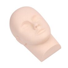 2Stk Make-Up Mannequin Beige, Ideal Für Wimpern- Und Kosmetiktraining