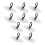 30Stk Mini Kupfer Fingerzimbeln Silber Instrument 1