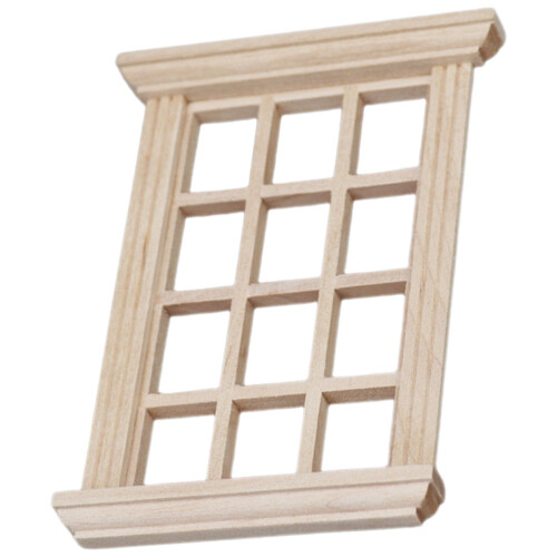 5Stk Mini Blank Holzfenster Beleger Beige Für Möbel 2