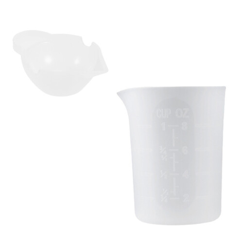 4Stk Transparente Silikon Messbecher Mit DIY 1