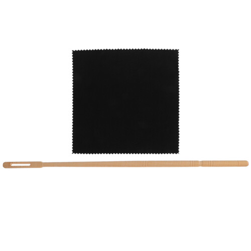 2Set Kit Completo Pulizia Flauto Tessuti Riutilizzabili E Asta 2
