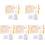 5Sets Coaster Punch Needle Kit Multi Kleurige Handwerk Materialen 2