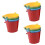 12Pz Set Secchielli Spiaggia Ferro Per Bambini E Colorato 8