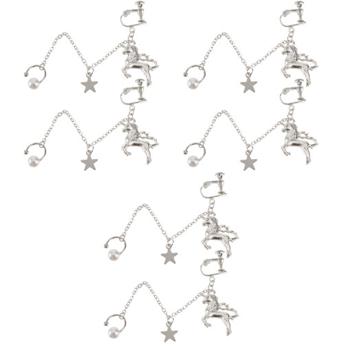 3Paia Catena Unicorno Moda Versatile E Decorativa 2