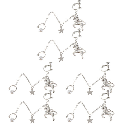 3Paia Catena Unicorno Moda Versatile E Decorativa 1