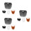 12St Recyclebare Kabouterbaarden Assorti Polyester Cosplay Feest 9