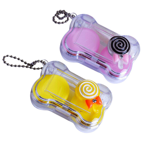 4Sets Plastic Contactlens Box Met Meerdere Kleuren En