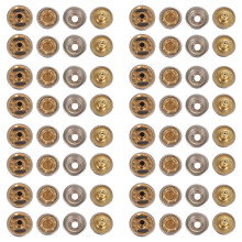 60Ud Botones De Ropa Plateados Para Abrigos Jeans Y Chaquetas