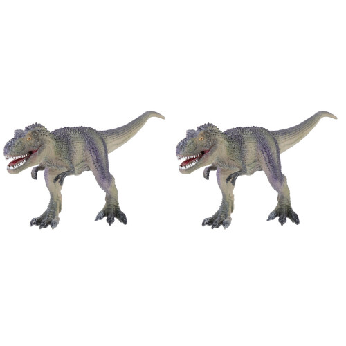2Pz Figurine Dinosauro Realistiche in E Decorazione 1