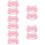10Pz Mascherine Occhi Plush Rosa Morbide Riposo 11