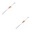 2Pz Antiscivolo in Legno E Metallo Per Endpin Cello Marroni 7