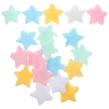 100Pz Fermagli Stelle Colorati Morbidi Festa