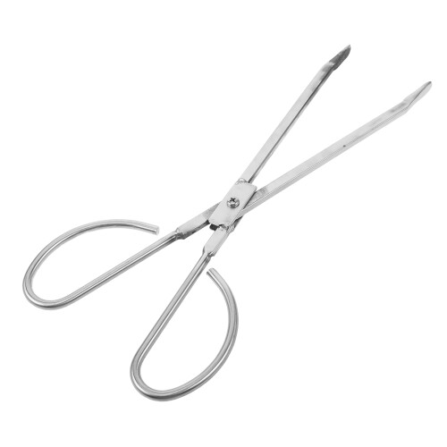 2Pz Pinze Acciaio Antiruggine Manico Argento 1