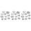 30Pz Set Alluminio Per Bagno, Forma , Argento 5