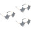 3Paia Occhiali Rimless Leggeri Neri Per 6