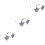 3Paia Occhiali Rimless Leggeri Neri Per 5