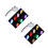 2Pz Doccia LED Argento Cambia 7 Luci ABS Alta 10