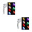 2Pz Doccia LED Argento Cambia 7 Luci ABS Alta 8