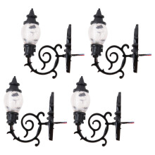 20Pz Lampade Mini Wall Nero Per Decorazioni Miniature E Paesaggi