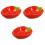 3Pz Ciotole Rosse in Fragola Per E Cucina 5