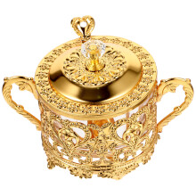 2Pz Barattolo Stagionatura Vintage Oro Casa Decorazione Fine
