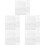 5Set Stencil Lettere E Numeri Trasparenti in Pet Bianco Per Fai Da Te 6