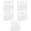 5Set Stencil Lettere E Numeri Trasparenti in Pet Bianco Per Fai Da Te 7