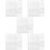 5Set Stencil Lettere E Numeri Trasparenti in Pet Bianco Per Fai Da Te 8