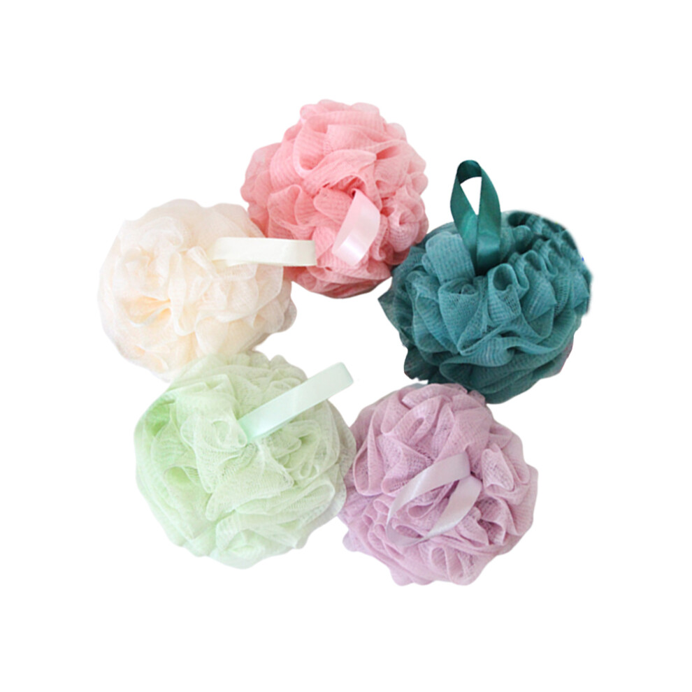 Vaguelly 10Pcs Assorted Bath Sponges Shower Scrubbers Soft Comfortable Puff