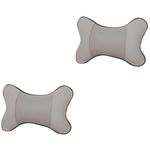 2Pz Cuscino Collo Auto Con Zip Per Comfort Guida E 2