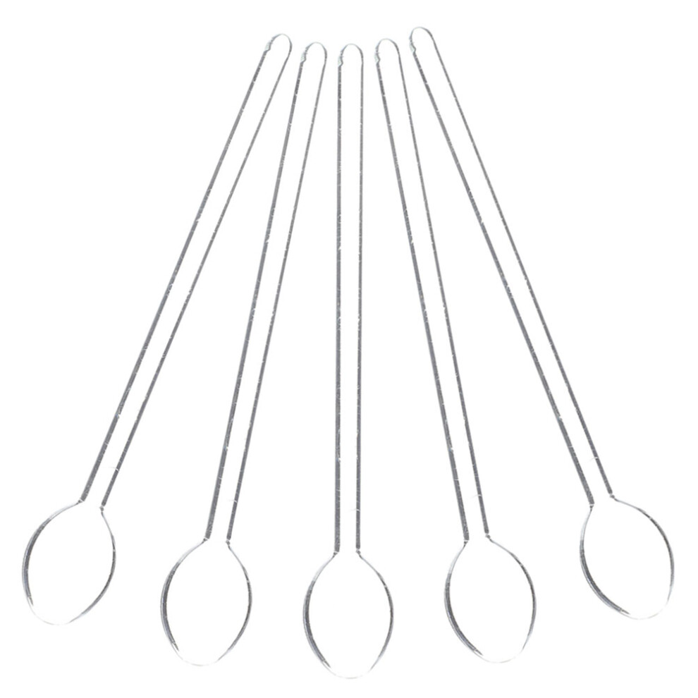 25Szt Uniwersalne Szklane ŁYżEczki Do Kawy I Mieszania-image